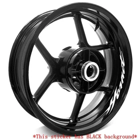 White 17 inch Letter Stripe Rim Stickers For Honda CB 919 Hornet 900 02-07 06 05