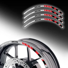 Blue 17" Rim Reflective Wheel Stickers SH30 For Yamaha MT03 18 19 20