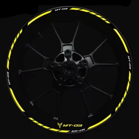 For YAMAHA MT-03 MT03 17 Inch Front And Rear Wheel Hubs Rim Reflective Stickers