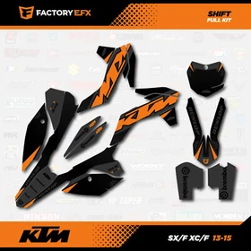 Gray & Orange Shift Graphics Kit fits KTM 13-15 SX SXF XC XCF 125 250 300 450