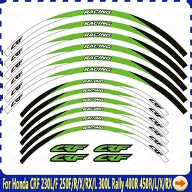 21"18" Wheel Hub Decal Rim Decoration For Honda CRF 230L 250R/RX 300L Rally 450R