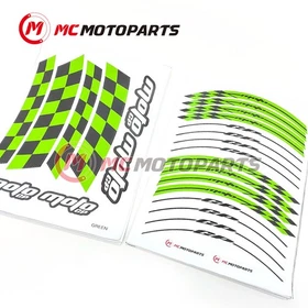 Green 17 inch GP01 Wheel Sticker For Suzuki SV 650X 2019-2020