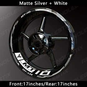 Reflective Motorcycle Wheel Sticker Rim Tape Decals Fits For YAMAHA MT10