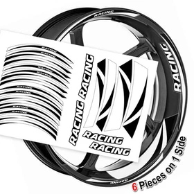 Orange Vinyl Wheel Decal Stickers GP08 For Suzuki TL 1000 R / S SV650X