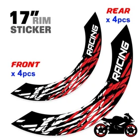 For Yamaha MT09 18-24 23 22 21 20 Wheel Inner Rim Stickers 17 inch S07B Aqua