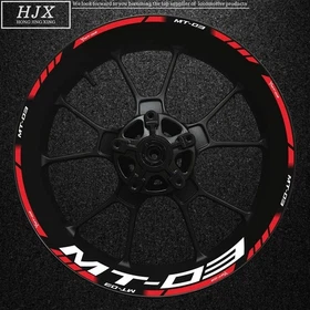 MT-03 Motorcycle Wheel Decal 17'' Rim Sticker Wheels Sticker For Yamaha MT-03