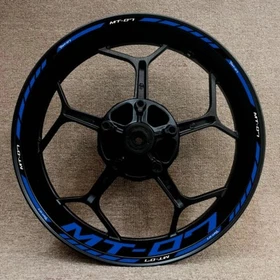 For YAMAHA MT07 MT-07 17 inch Wheel Hub Rim Decorative Decal Reflective Sticker