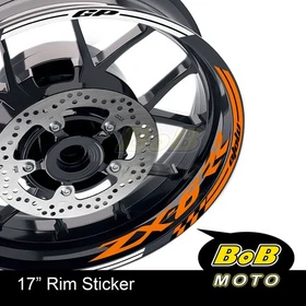17" Yellow Rim Wheel Decals Stickers AA02 For Kawasaki ZX6RR Ninja 03-06 04 05