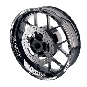 White GP07 Racing 17" Rim Wheel Sticker For Yamaha MT10 18 19 20 21