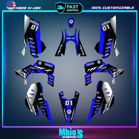 Yamaha YFZ 450R 450X Graphics kit 2014 2016 2018 to 2025 decals stickers ATV UTV