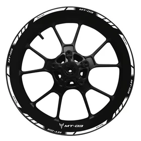 For Yamaha MT-03 wheel hub decal decoration set reflective waterproof stickers