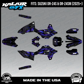 Graphics Kit for Suzuki DR-Z4S DR-Z4SM DRZ4SM 2025 2026 Twitch-PURPLE