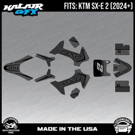 Graphics Kit for KTM Electric Mini SXE2 (2024+) Razor Series - Smoke