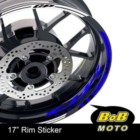 BLUE 17" Rim Stickers Decals Custom AA02 For Honda CBR1000RR 2019-2021 19 20 21
