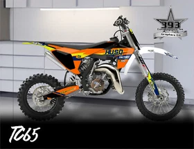 Husqvarna TC65 2017 - 2023 Graphics Kit Decal Sticker TC 65 Factory Motocross