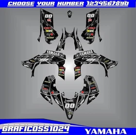 Yamaha YFZ450R 450X Graphics Kit ATV Decals Stickers 2017-2026