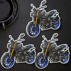 Yamaha MT-09 2017-2020 Stickers - Set of 3 Kiss-Cut Motorcycle Decals
