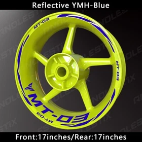 Reflective Motorcycle Wheel Sticker Rim Tape Decals Fits For YAMAHA MT03