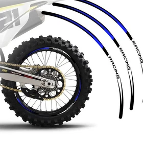 Red Dirt Bike MX Wheel Rim Sticker R02B For Honda CRF 250F 25 24 23 22 21 20 19
