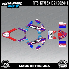 Graphics Kit for KTM Electric Mini SXE2 (2024+) Split Series - Red
