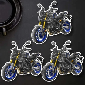 Yamaha MT-09 2024 Stickers - Set of 3 Kiss-Cut Motorcycle Decals