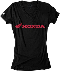 Factory Effex Honda Horizontal Women's Short Sleeve Shirt Black
