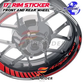 17 inch Rim Sticker Letters Decal For Kawasaki NINJA 650R 17-19 20 21 22 23 24