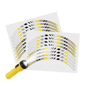 SH20 Yellow Reflective Wheel Sticker Tape For Yamaha YZF R6 1999-2020