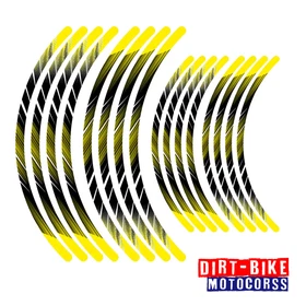 LINE02 Dirt Bike Wheel Rim Stickers For Yamaha YZ250FX YZ450FX 2016-2021