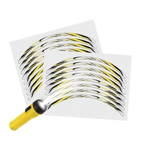 SH12 Yellow Reflective Wheel Sticker Tape For Kawasaki ER6N 2006-2017