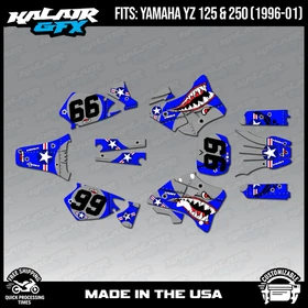 Graphics Kit for Yamaha YZ250 YZ125 (1996-2001) YZ 250 YZ 125 Predator Series