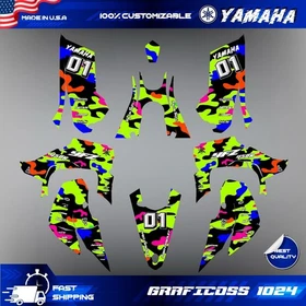 Yamaha YFZ 450R 450X Graphics kit 2014 2016 2018 to 2025 decals stickers ATV UTV