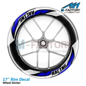 J08 17'' Rim Sticker Strip Tapes Vinyl Decal For Yamaha MT09 MT10 MTT9 XSR900