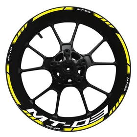 For Yamaha MT-03 wheel hub decal decoration set reflective waterproof stickers