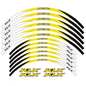 21" 18" RIM STRIPES WHEEL STICKERS FOR KAWASAKI KLX 400R 2003-2005 400 2000-2016