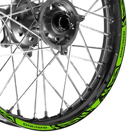 21''&18'' W01B Dirt Bike Strips Rim Sticker For Kawasaki KLX 250 H T 2006-2014