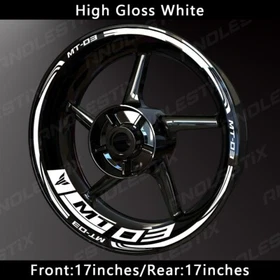 Reflective Motorcycle Wheel Sticker Rim Tape Decals Fits For YAMAHA MT03