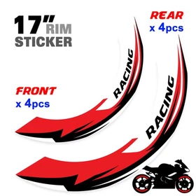 For Yamaha FJ09 MT-09 Tracer 18-24 Wheel Inner Rim Stickers 17 inch S06W Blue