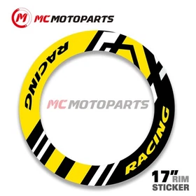 17'' Rim Wheel Sticker PLATINUM For Suzuki GSXR250 Hayabusa GSX1250FA GSXS1000