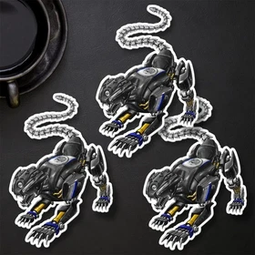 Yamaha MT-09 2021-2023 Panther  Stickers - Set of 3 Kiss-Cut Motorcycle Decals