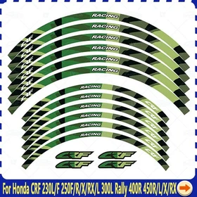 21"18" Wheel Hub Decal Rim Decoration For Honda CRF 230L 250R/RX 300L Rally 450R