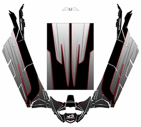 2017+ Can Am X3 Maverick MAC 4 Design Graphic Kit Wraps Decals Off Road 4x4 G 1