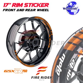 Inner Rim Stickers Decals 17 inch AA02 Pack For Suzuki GSXR 750 1992-2020 18 19