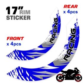 For Yamaha MT09 18-24 23 22 21 20 Wheel Inner Rim Stickers 17 inch S02W Aqua
