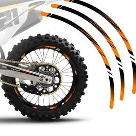 Green Dirt Bike MX Wheel Rim Sticker D01B For Suzuki DR-Z 400S 25 24 23 22 21 20