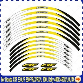 21"18" Wheel Hub Decal Rim Decoration For Honda CRF 230L 250R/RX 300L Rally 450R