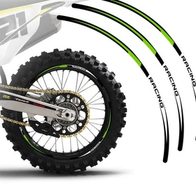 Green Dirt Bike MX Wheel Rim Sticker R02B For Honda CRF 450L 24 23 22 21 20 19