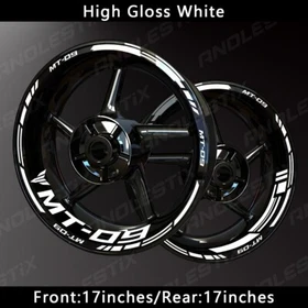 Reflective Motorcycle Wheel Sticker Rim Tape Decals Fits For YAMAHA MT09