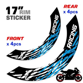 For Suzuki Bandit GSF 1250 07-18 17 Wheel Inner Rim Stickers 17 inch S07B Aqua