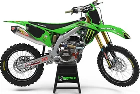 Throttle Syndicate 2021 Team Green Monster Energy Kawasaki Graphic Kit - Motocro